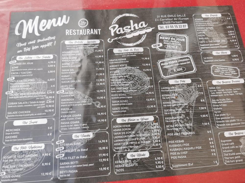 PASHA Restaurant - Menu Image 2
